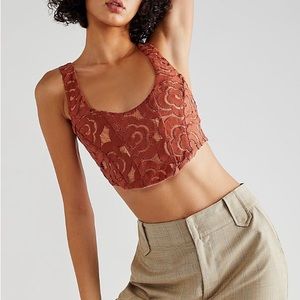 NWT For Love Of Lemons Free People Noni Crop Top